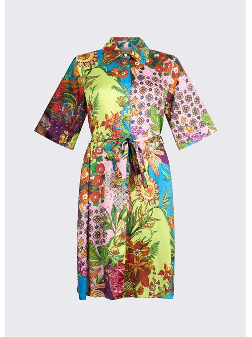 Dress woman multicolor LIU JO | WA6482T471A/P9363
